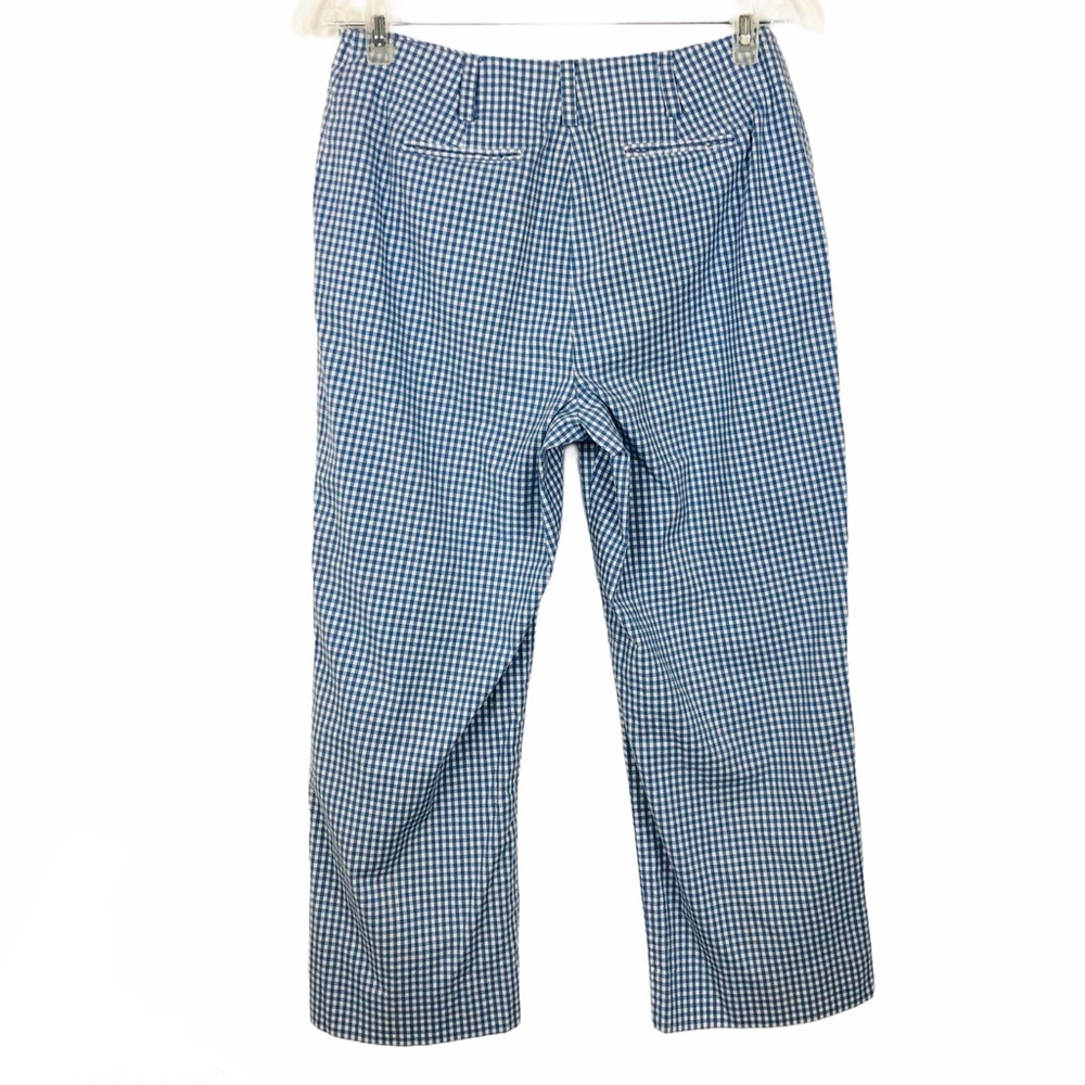 Grace Elements Blue & White Gingham Cropped Pants - image 3